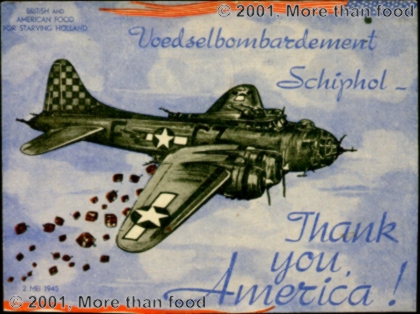 Artist impression of the 385th over Schiphol on May 2